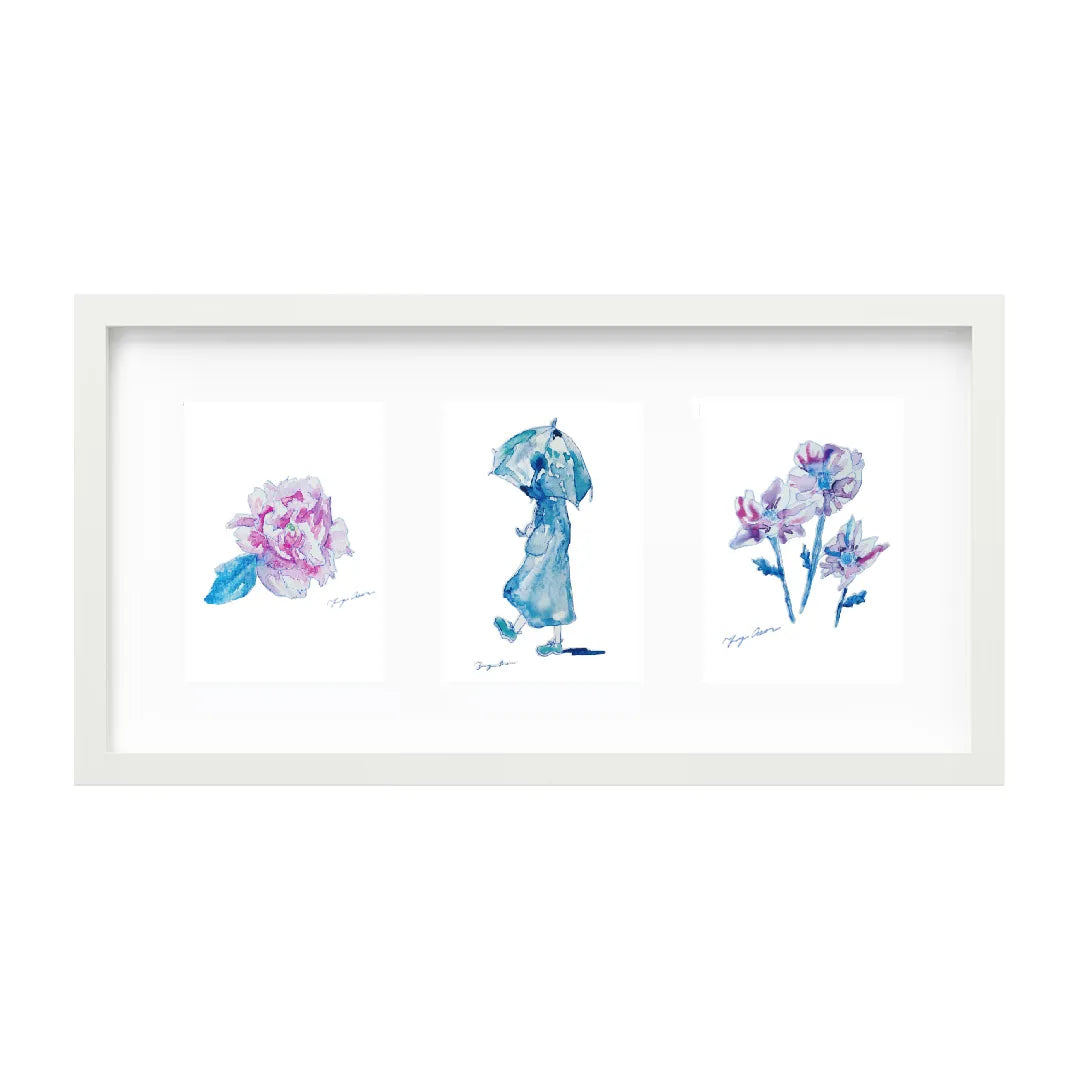 選べるアート3連作 vol.2(額縁 : ホワイト)